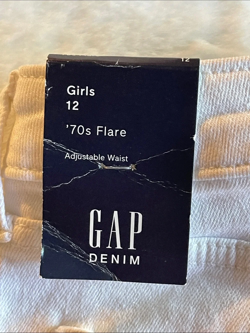 GAP White Girls Jeans - 70’s Flare  Fit SZ 12
